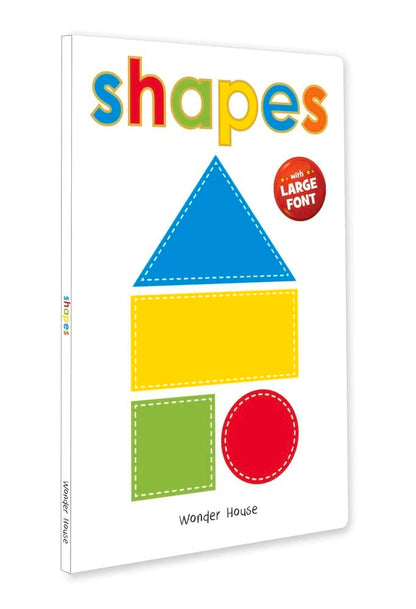 Shapes – Early Learning Board Book with Large Font: Brightly Illustrated Shape Recognition Book for Kids | Big Board Books Series for Babies, Toddlers & Preschoolers | Learn Basic Shapes with Bold Text & Clear Pictures | Ages 0–5 Years