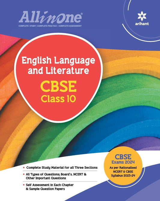 Arihant All In One Class 10th English Language and Literature for CBSE Exam 2024