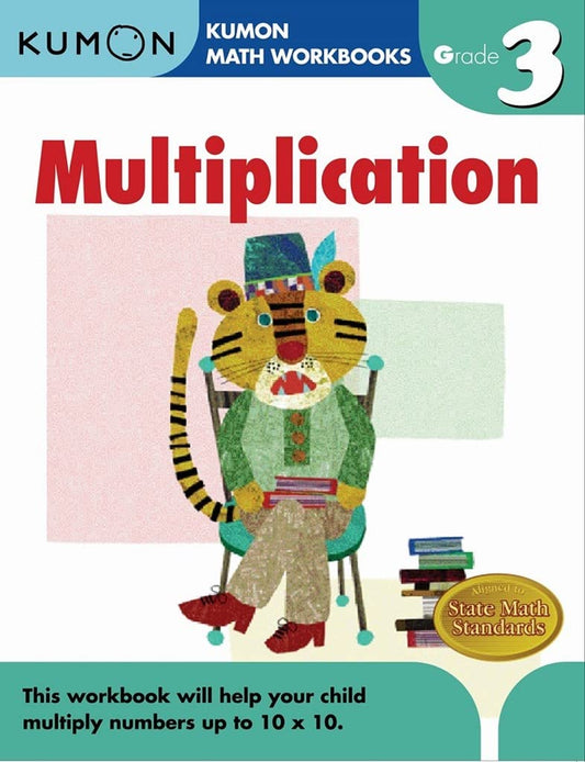 Multiplication Grade 3 (Kumon Math Workbooks) by Kumon Pub North America Limited (Author) book cover