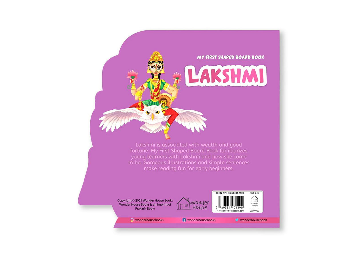 My First Shaped Board Book: Illustrated Goddess Laxmi Hindu Mythology Picture Book for Kids Age 2+ (Indian Gods and Goddesses)