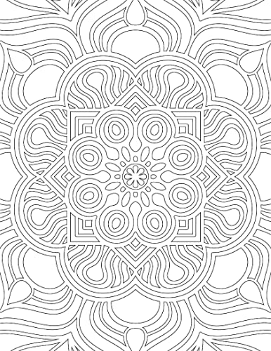 Mandala Adult Colouring Book for Adults | Beautiful Mandalas & Geometric Patterns to Relieve Stress, Improve Focus, Encourage Mindfulness and Inspire Creative Artistic Expression