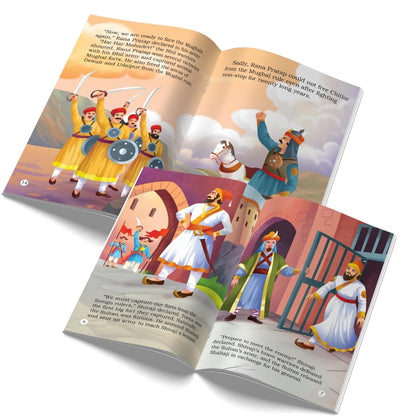 Story Books for Kids - Indian Kings and Queens (Set of 10 Books) (Illustrated) - Chandragupta Maurya, Krishnadeva Raya, Ashoka, Rana Pratap, Shivaji, ... Bai- Biographies for Children - Age 6+