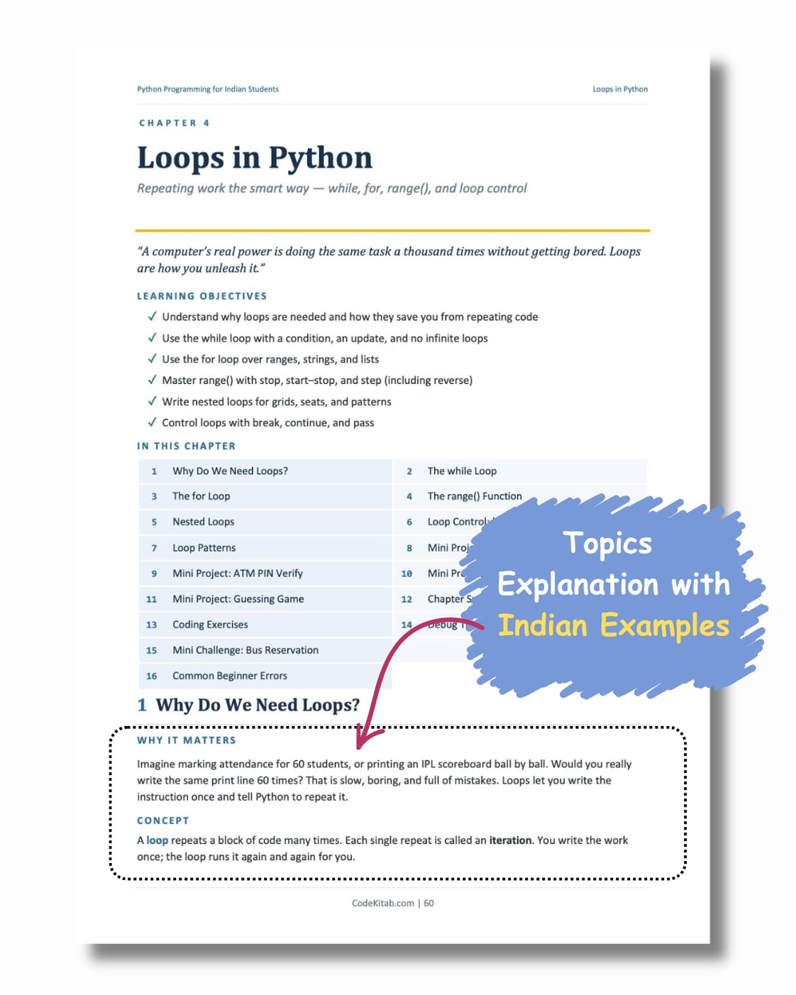 Python Programming for Indian Students: Learn Python Step by Step with Real Indian Examples, Hands-On Practice, Mini Projects & Placement Preparation