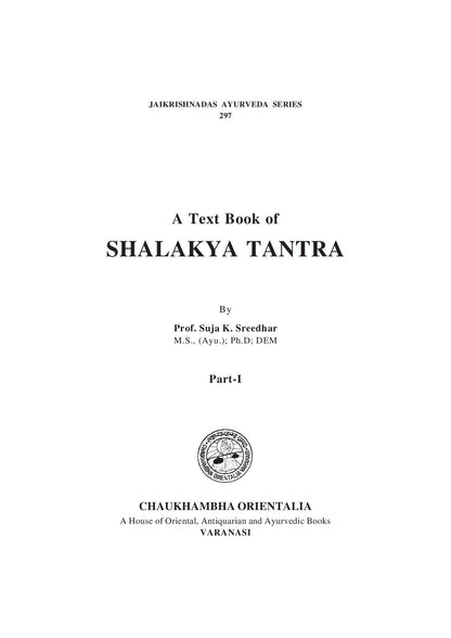 A Text Book of Shalakya Tantra