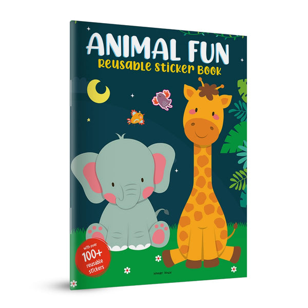 Animal Fun Reusable Sticker Book For Children