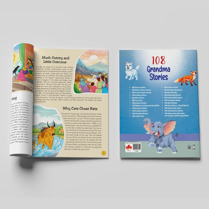 108 Grandma Stories (Illustrated) - Story Book for Kids - English Stories for Children - Bedtime Stories - Moral Story Book - Age 3+ - Read Aloud to Infants, Toddlers