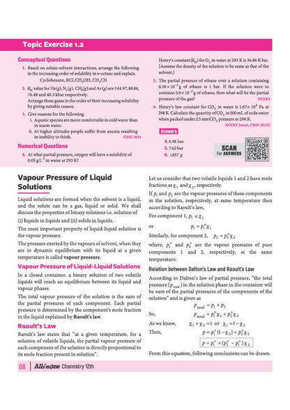 Arihant All in One Chemistry Class 12 for CBSE Exam 2026-27 | NCERT Based Complete Theory, Practice Exercises, CBQs, A-R, Sample Papers & Mind Maps | Revised Edition as per Latest Syllabus