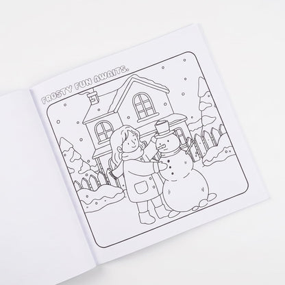 Cozy Winters: A Stress-Relieving Coloring Book for Adults & Kids with Christmas Vibes, Snowy Scenes & Winter Moments