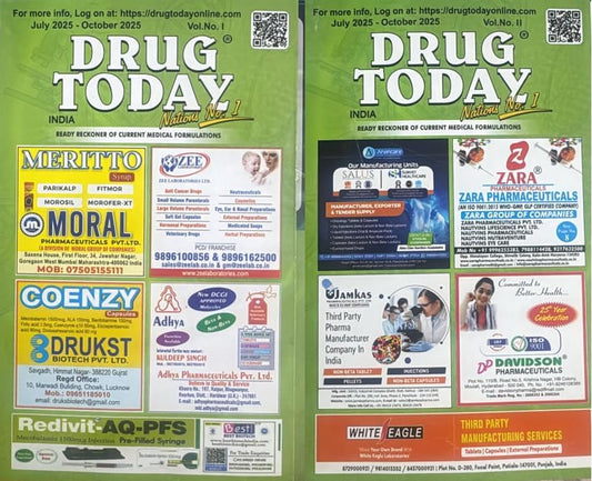 DRUG TODAY (JULY - OCT 2025) VOL 1 & 2