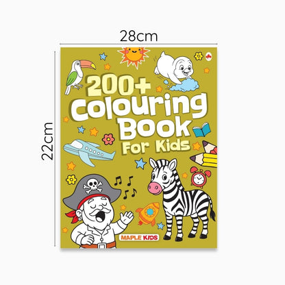 Colouring Book for Kids - 200+ Colouring Activities - Gift to Children for Painting, Drawing & Colouring - Shapes, Numbers, Animals, Festivals, Flowers, Vegetables - 2 to 5 years old