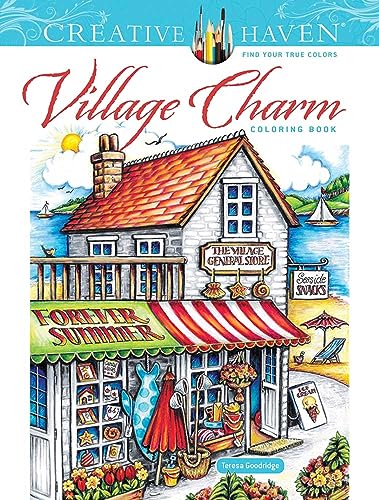 Creative Haven Village Charm Coloring Book