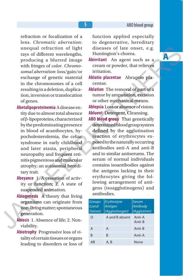 Jaypee's Nurses' Dictionary, 6/E for Nurses & Allied Healthcare Professionals | 1000+ New Entries, 80 Illustrations, Digital Encyclopedia and Appendices on Drugs & First Aid