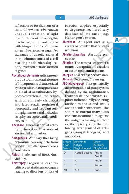 Jaypee's Nurses' Dictionary, 6/E for Nurses & Allied Healthcare Professionals | 1000+ New Entries, 80 Illustrations, Digital Encyclopedia and Appendices on Drugs & First Aid