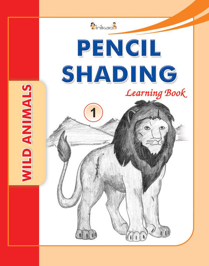 Inikao's Pencil Shading Adventures for Kids: Beginner's Guide Collection | Animals, Fruits, Nature | 4-Book Set (Step by Step Activity Book on Draw and Colouring)