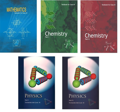 NCERT Textbook for Class-XI | Chemistry Part-I, Chemistry Part-II, Physics Part-I, Physics Part-II, Mathematics | (5 Books Set) | 2025-26 Edition