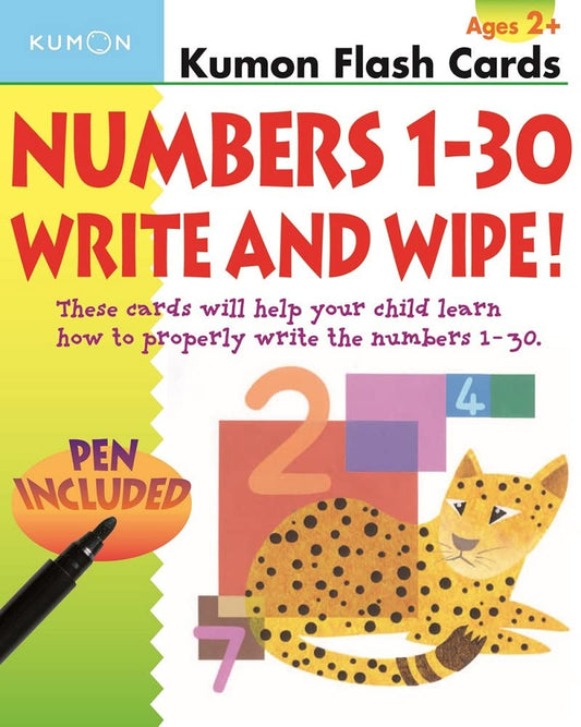 Numbers 1-30 Write & Wipe book cover