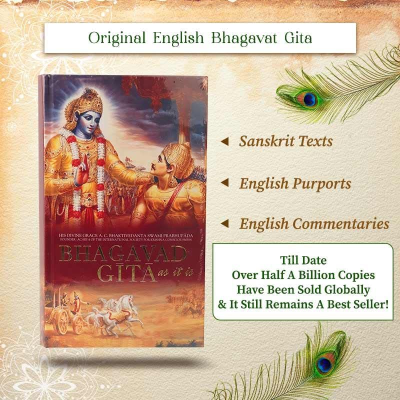 ISKCON Bhagavad Gita As It Is in English Language by A.C.Bhaktivedanta Swami Prabhupada from Bhaktivedanta Book Trust Original translated form