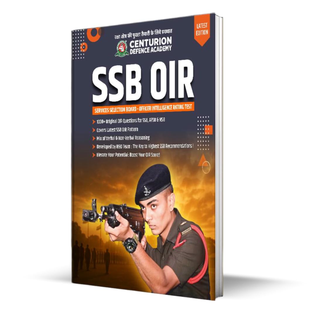 SSB OIR Book – Officer Intelligence Rating Test (Verbal & Non-Verbal Reasoning) | Ranneeti Series by Shishir Dixit Sir | Centurion Defence Academy