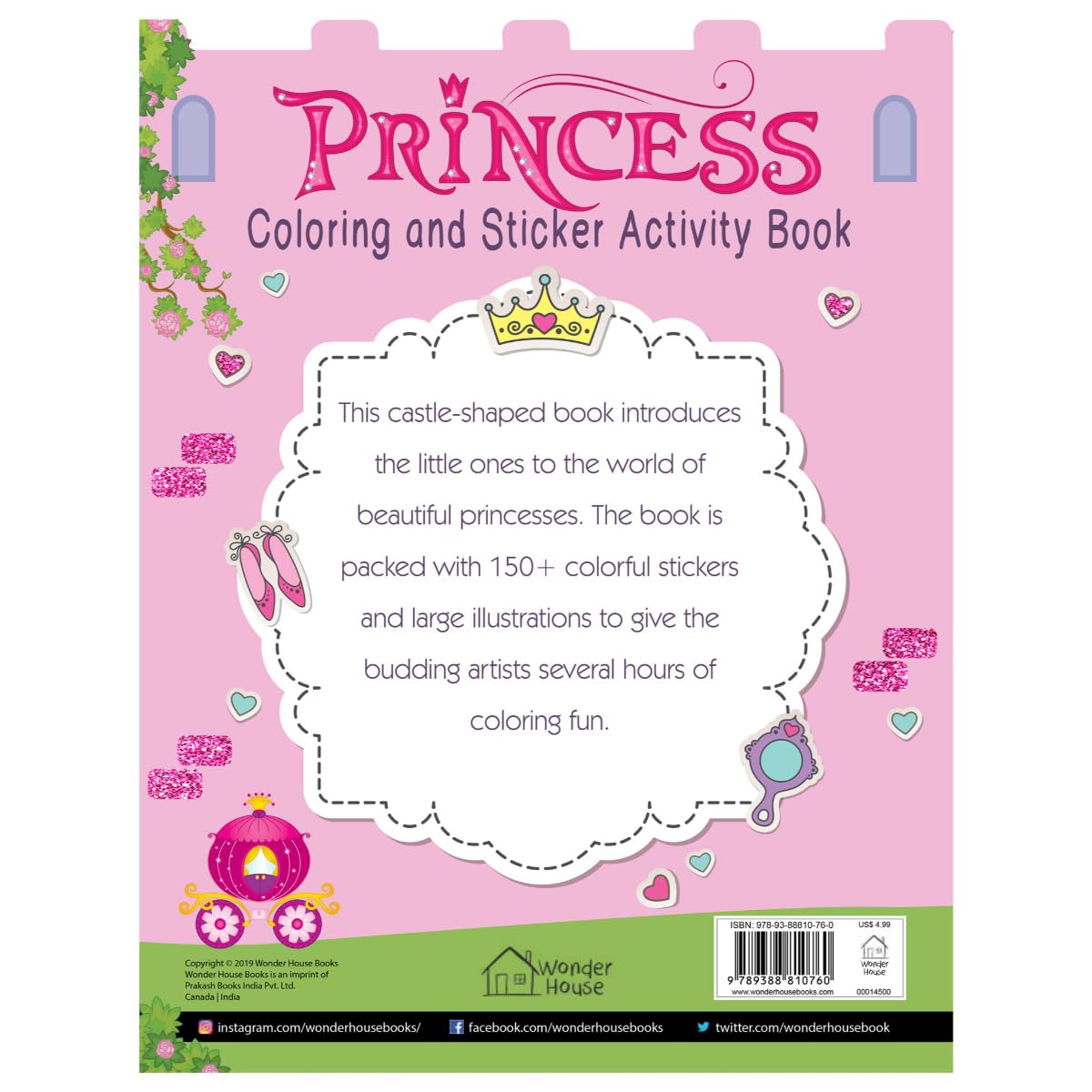 Princesses - Coloring and Sticker Activity Book (With 150+ Stickers)