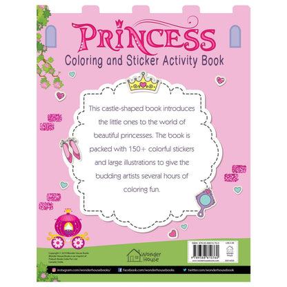Princesses - Coloring and Sticker Activity Book (With 150+ Stickers)