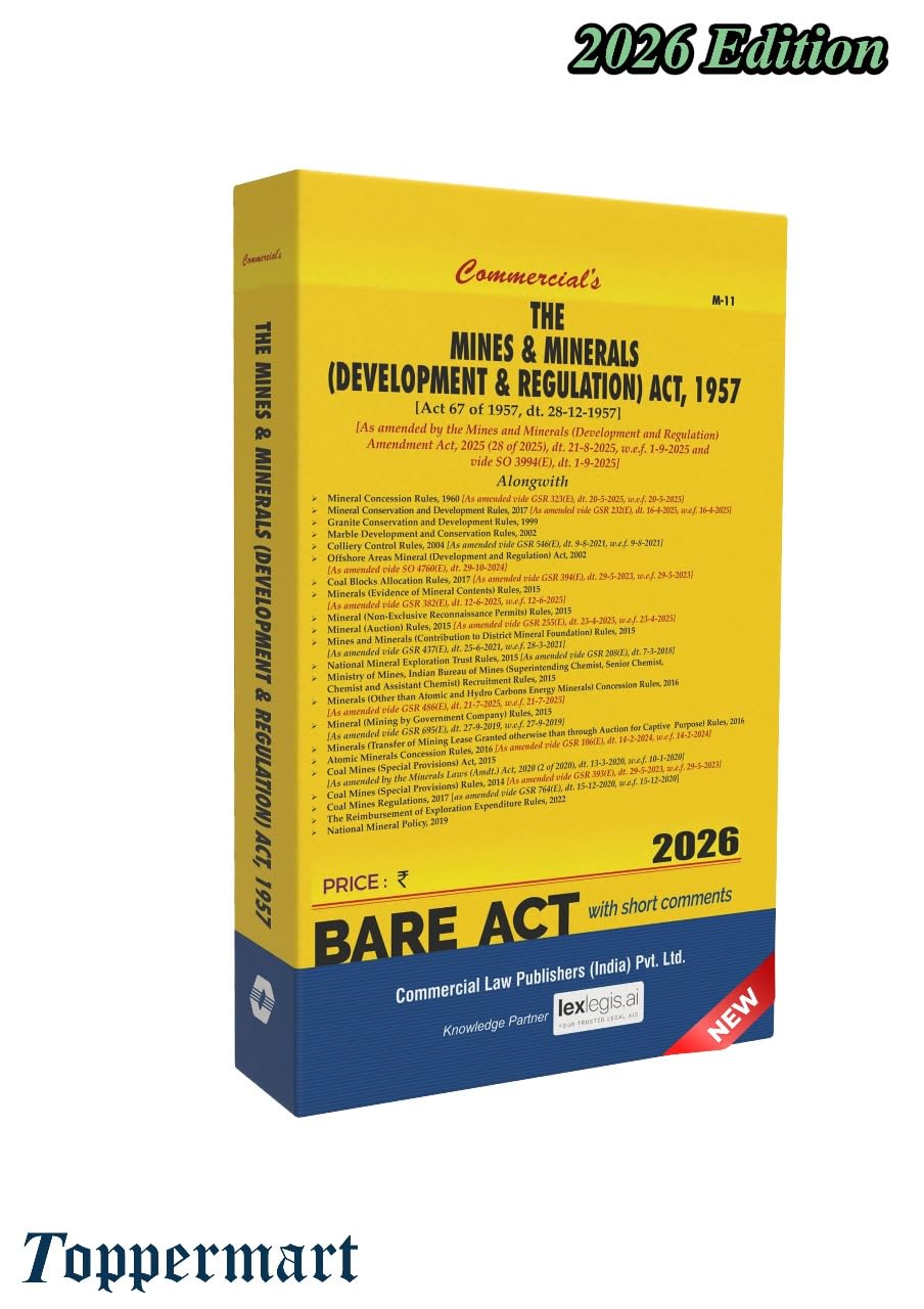 The Mines and Minerals (Development and Regulation) Act, 1957 Edition 2026