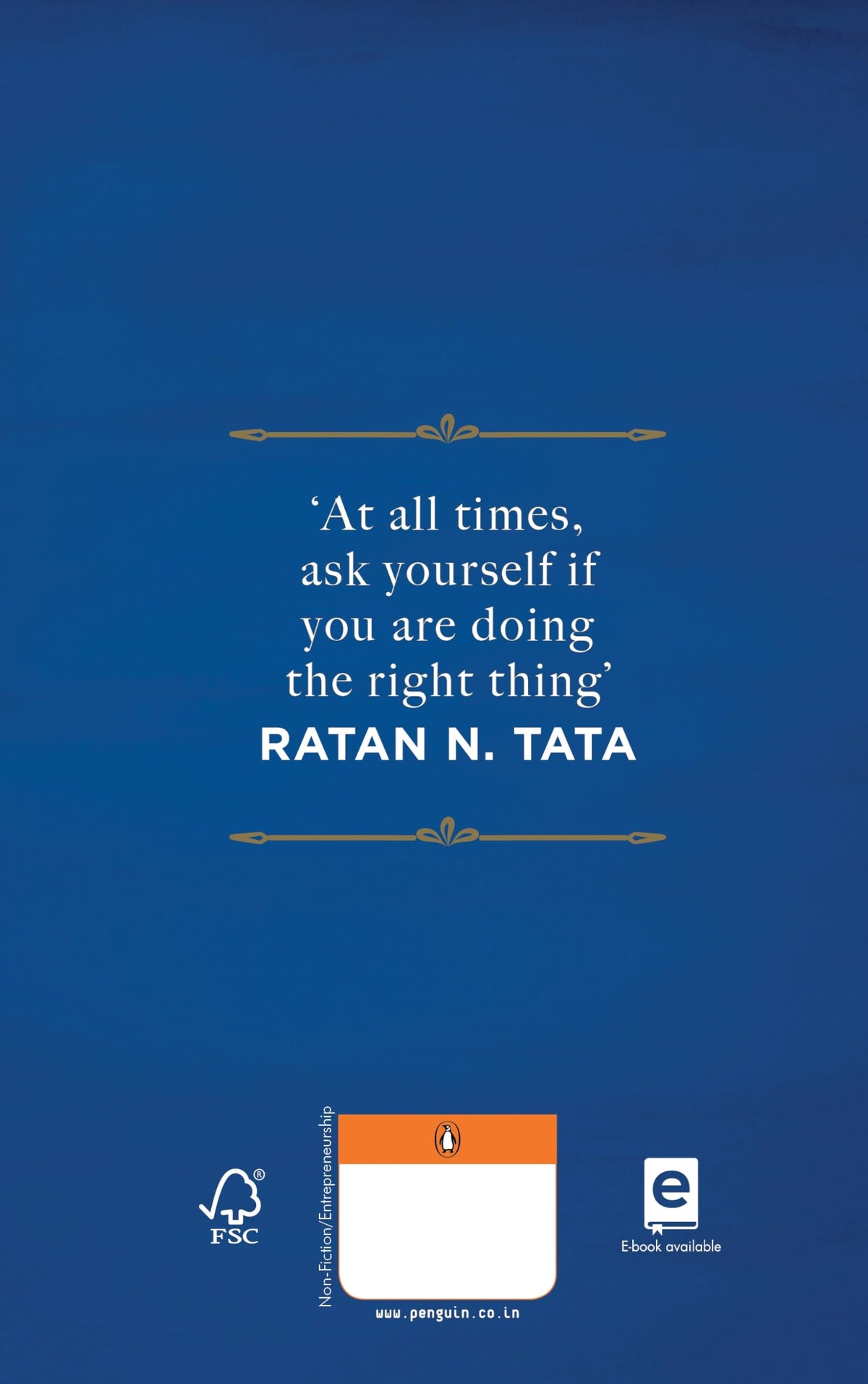 Doing the Right Thing: Learnings from Ratan Tata | Leadership, Life Lessons and Vision | By the Bestselling Author of Tata Log and #Tatastories, Harish Bhat
