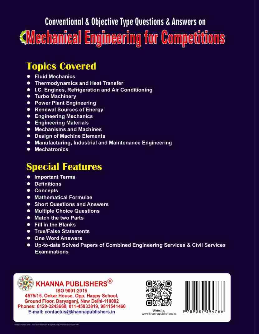 Mechanical Engineering for Competitions by R.K. Jain