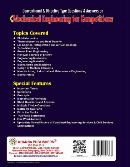 Mechanical Engineering for Competitions by R.K. Jain