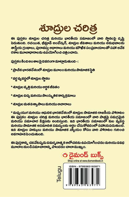 Shudron Ka Itihas in Telugu (??????? ??????) B. R. Ambedkar Book in Telugu