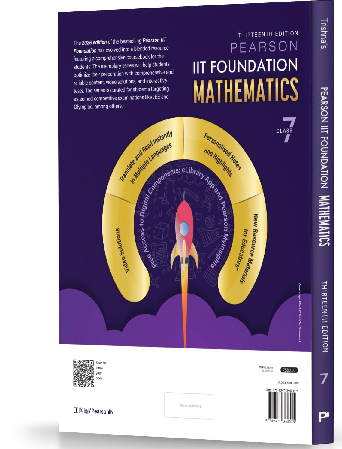 Pearson IIT Foundation' 26 Class 7 Physics Chemistry Mathematics Biology| NEET, NTSE & Olympiad Exams| Free acess to Online Assessments, Video Solutions & Interactive Tests