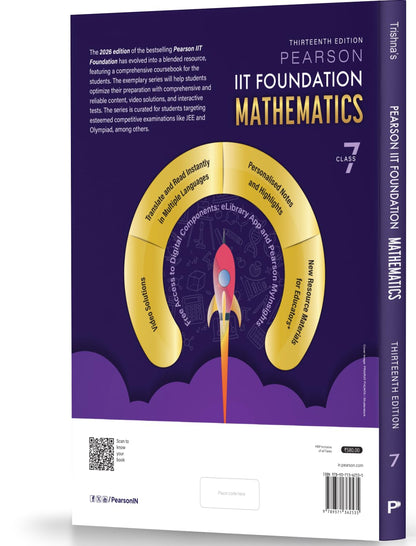 Pearson IIT Foundation' 26 Class 7 Physics Chemistry Mathematics Biology| NEET, NTSE & Olympiad Exams| Free acess to Online Assessments, Video Solutions & Interactive Tests