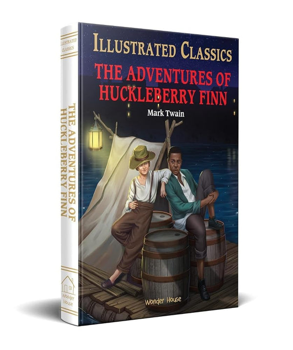 The Adventures of Huckleberry Finn for Kids : illustrated Abridged Children Classics English Novel w