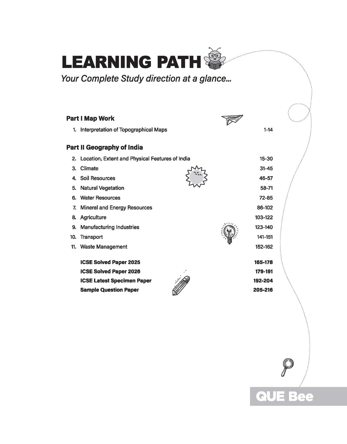 Arihant ICSE Geography Class 10 Exam 2026-27 | Quick Theory, Exam Pattern Questions & Sample Papers | As per Latest ICSE Syllabus | Que Bee 2nd Edition 2027 | Hindi Medium