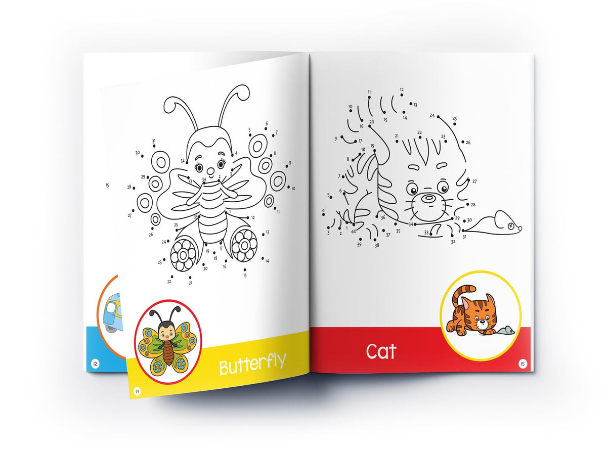 Dot To Dot | First Fun Activity Book For Kids | Beginner Connect-The-Dots Puzzles | Ages 4–7 | 2+ Hours Of Creative Play