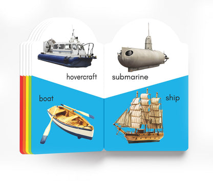 My Early Learning Book of Transport: Attractive Shape Board Book for Kids | Learn About Cars, Buses, Trains, Planes, Ships & More with Bright Pictures and Fun Cut-Out Design | Early Learning Book for Babies, Toddlers & Preschoolers | Ages 0–5 Years