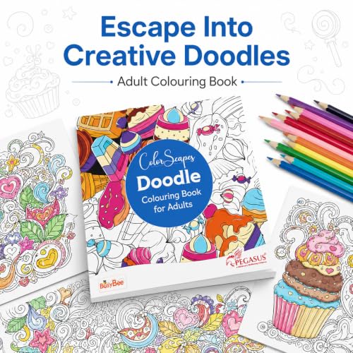 Pegasus Mandala Art Colouring Book for Adults with tear out sheets - Advanced doodle coloring books | Improves mindfulness and relaxing for 9 + years
