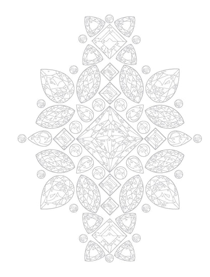 Creative Haven Gemstones Color by Number (Adult Coloring Books: Art & Design)