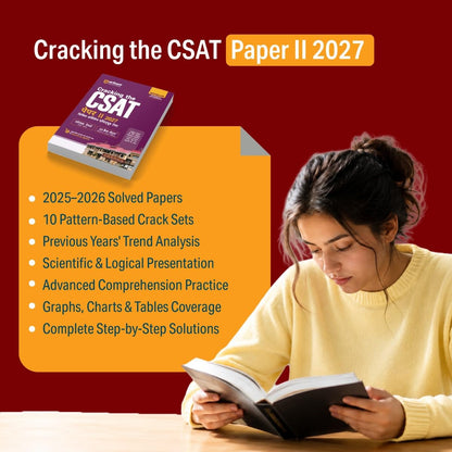 Arihant Cracking the CSAT Paper II 2027 | UPSC Civil Services Aptitude Test | Complete CSAT Syllabus Coverage with Latest Questions, Trends & Strategy | Solved Papers (2026–2025) & 10 Crack Sets