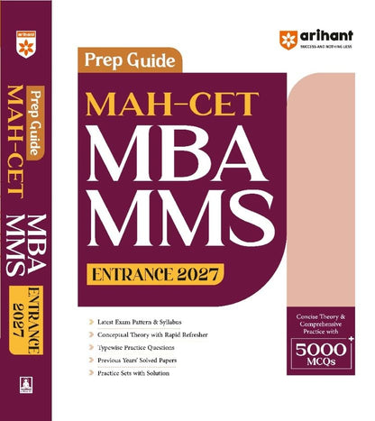 Arihant Prep Guide for MAH-CET MBA MMS Entrance 2027 - For Maharashtra MBA CET 2027