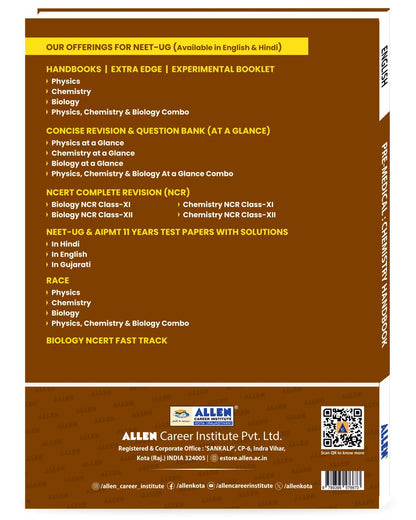 ALLEN Chemistry Handbook For NEET (UG) Exam (English) | NON RETURNABLE