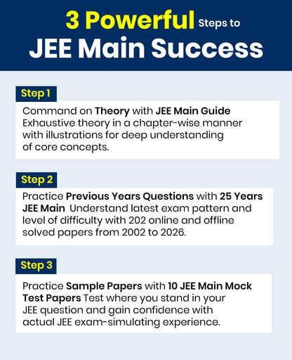 MTG 25 Years (2026-2002) JEE MAIN PYQ Book | 202 Chapter-wise & Topic-wise Previous Years Solved Papers Chemistry For 2027 Exam | Based on New ... Analysis & Concept Repetition Tracker