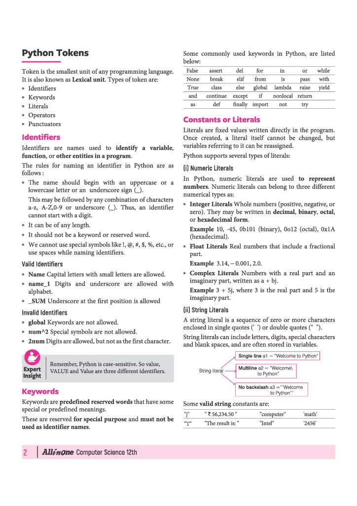 Arihant All in One Computer Science Class 12 for CBSE Exam 2026-27 | NCERT Based Complete Theory, Practice Exercises, CBQs, A-R, Sample Papers & Mind Maps | Revised Edition as per Latest Syllabus