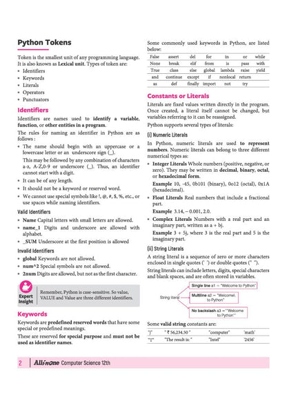 Arihant All in One Computer Science Class 12 for CBSE Exam 2026-27 | NCERT Based Complete Theory, Practice Exercises, CBQs, A-R, Sample Papers & Mind Maps | Revised Edition as per Latest Syllabus