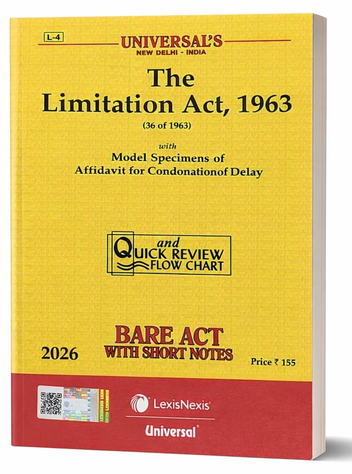 The Limitation act ,1963 Bare Acts- Latest 2026 EDITION Universal's