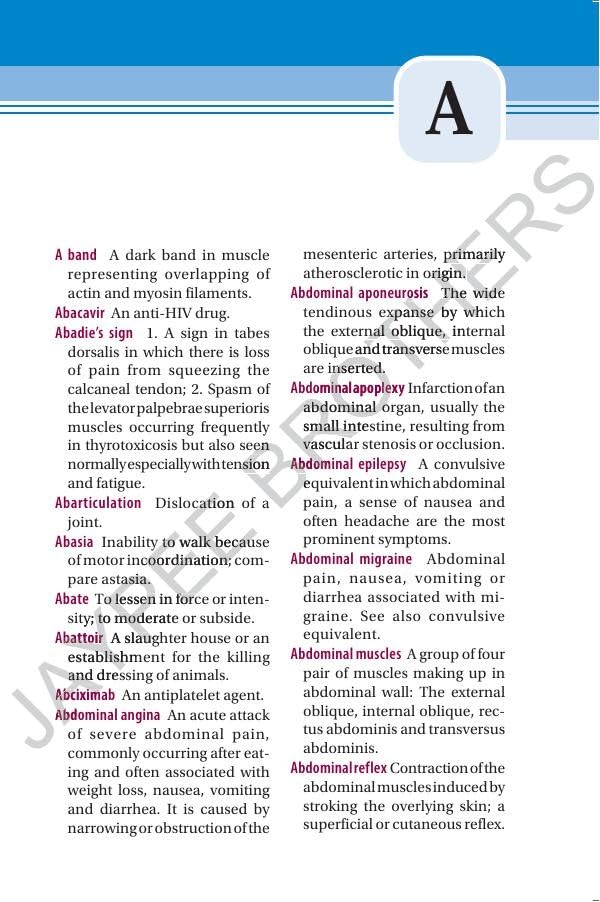 Jaypee's Nurses' Dictionary, 6/E for Nurses & Allied Healthcare Professionals | 1000+ New Entries, 80 Illustrations, Digital Encyclopedia and Appendices on Drugs & First Aid