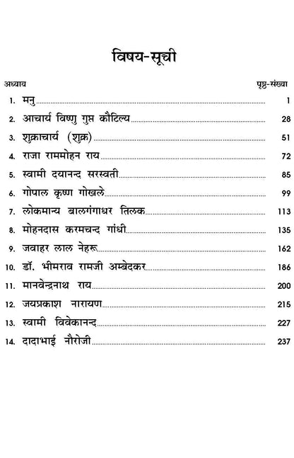 Indian Political Thinkers by Dr. Pukhraj Jain, Hindi Maharaja Ganga Singh University for B.A