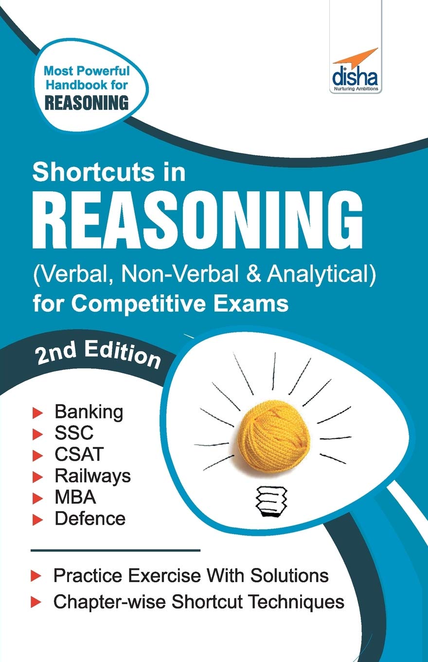 Shortcuts in Reasoning (Verbal, Non-Verbal, Analytical & Critical) for Competitive Exams book cover