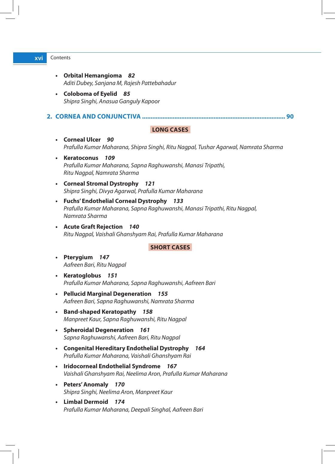 Ophthalmology Clinics-I for Postgraduates, 2/E for MS, MD and DNB Ophthalmology Residents | 32 Long Cases and 48 Short Cases with Clinical Approach, Differential Diagnosis and Instruments Chapter: 1