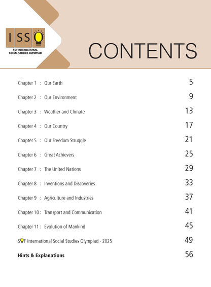 MTG International Social-Studies Olympiad (ISSO) Workbook Class 5 - Chapter-wise MCQs with Achievers Section - SOF Olympiad Books For 2026-27 Exam