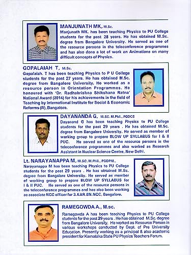 Legend's 1st PUC - PHYSICS- [Study Material - As Per New NCERT Text Book]For 2023-24| [Paperback] Dayananda G; Gopalaiah T and Manjunath M K [Paperback] Dayananda G; Gopalaiah T and Manjunath